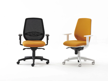 FIRST - Upholstered fabric office chair with 5-Spoke base by ESTEL GROUP - view 3
